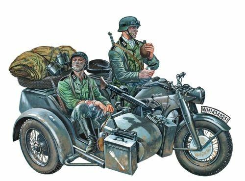 Italeri 317 1:35 Kit di montaggio Motocicletta - 5