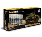 WwII Military Allied Army (6 Boccette Incluse) (440AP)