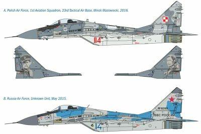 Italeri MIG 29A ''FULCRUM'' 1:72 Kit di montaggio Aereo ad ala fissa - 5