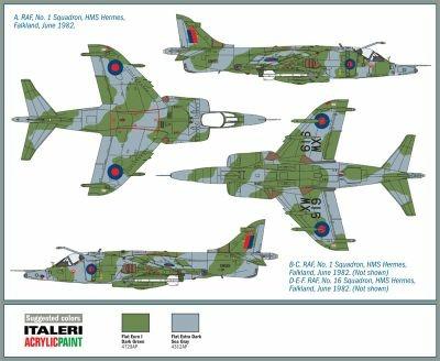 Italeri Harrier GR.3 1:72 Kit di montaggio - 6