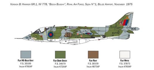 Italeri Harrier GR.1 1:72 Kit di montaggio Aereo ad ala fissa - 5
