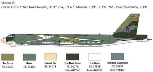 B-52h Stratofortress Scala 1/72 (IT1442) - 6