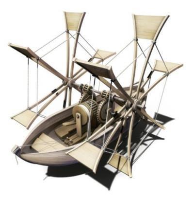 Barca a pale (modello Leonardo Da Vinci)