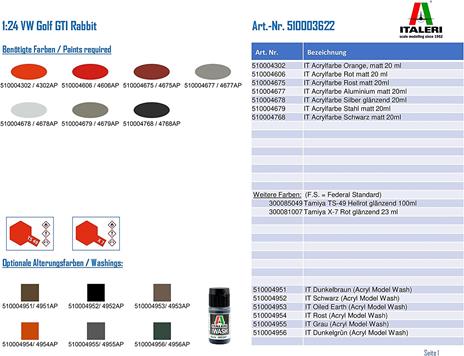 1/24 VW Golf GTI First Series 1976/78 - 2