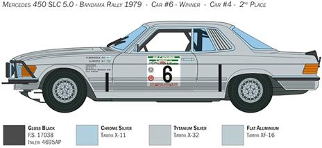 Mercedes 450 Slc Rally Bandama 1979 Scala 1/24 (IT3632) - 6