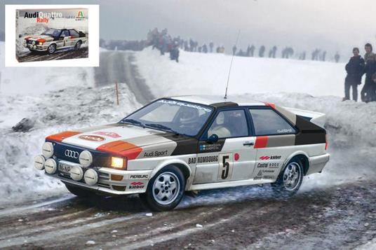 Audi Quattro Rally Monte Carlo 1981 Plastic Kit 1:24 Model It3642 - 2