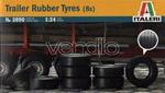 Modellino Italeri It3890 Gomme per Rimorchio Camion 8 Pz.Kit 1:24