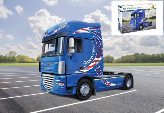 Daf Xf-105 Camion Truck Space America Plastic Kit 1:24 Model It3933 - 2
