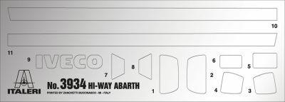 Iveco Es Hi-Way Abarth Truck Plastic Kit 1:24 Model It3934 - 6