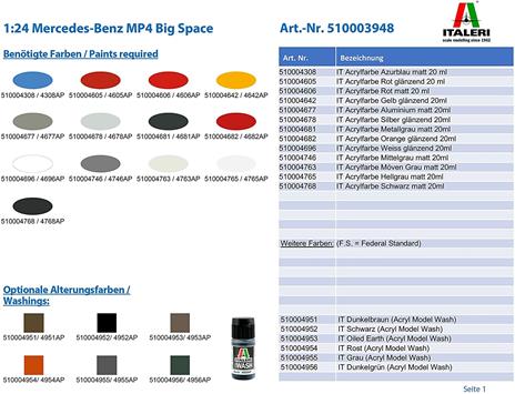 Mb Mp4 Big Space Scala 1/24 (IT3948) - 2