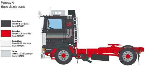 Italeri-3957 Volvo F12 Intercooler Low Roof with Accessories, Scala 1:24, Model Kit, Modello in Plastica da Montare, Modellismo, Multicolore, IT3957 - 4