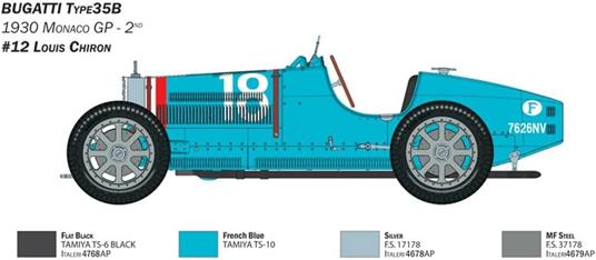 Auto Bugatti Type 35B Scala 1:12 - 4