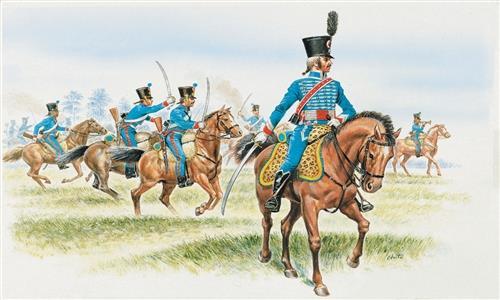 French Hussars 1st Regiment Plastic Kit 1:72 Model IT6008
