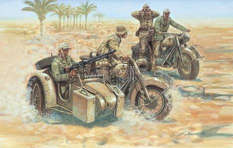 Modellino Italeri It6121 German Motorbikes Ww Ii Kit 1:72 - 2