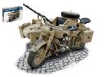 Bmw R75 German Military Motorbike W/ Sidecar Plastic Kit 1:9 Model It7403
