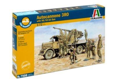 Autocannone 3 Ro With 90/53 Aa Gun Plastic Kit 1:72 Model It7508 - 3