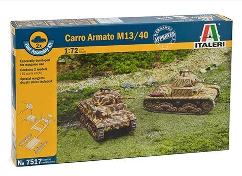 Italeri Carro Armato M13/40 1:72 Kit di montaggio Cisterna