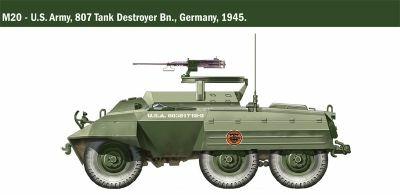Italeri M8/M20 1:56 Kit di montaggio Cisterna - 11