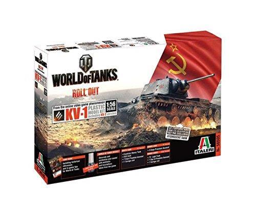 World Of Tanks Kv-1 / Kv-2 Tank Plastic Kit 1:56 Model It56505