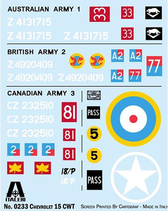 Chevrolet 15 CWT nuove decal - 2