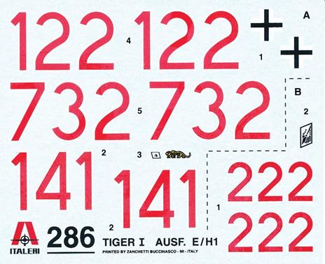 Mezzo militare Tiger I Ausf. E/H1 (0286S) - 3