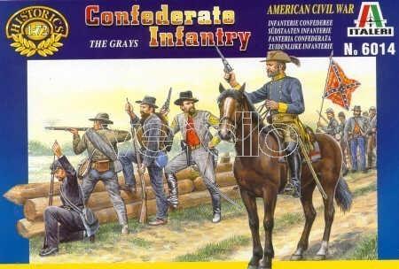 Soldatini Italeri It6014 Confederate Infantry The Grays Kit 1:72 - 2