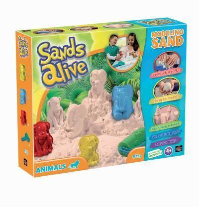 Sands Alive. Super Sabbia. Animali. Vaschetta Con Sabbia 3 Formine + 1 Attrezzo