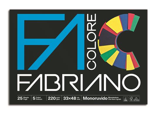 Album da Disegno Fabriano Colorato 5 Fogli 33x48 cm