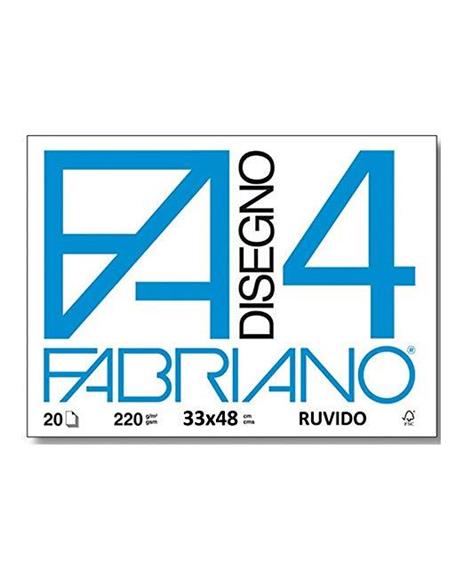 Album da disegno Fabriano a fogli ruvidi. 20 fogli, 33x48 cm, 200 gr. - 2
