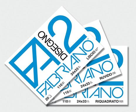 Album da disegno Fabriano FA2 12 fogli, Liscio - 33x48 cm - 2