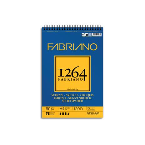 Album Fabriano 1264 Schizzi A4 spiralato 90 g