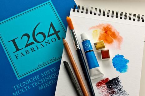 Fabriano Blocco 1264 Mixmedia A4 Gr.300/Mq Fogli 30 Spiralato Lato Corto - 3
