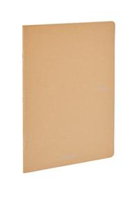 Quaderno Fabriano Ecoqua A4 punto metallico a quadretti bruno