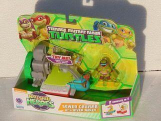 Teenage Mutant Ninja Turtles. Mini Heroes. Veicolo Base Con Personaggio