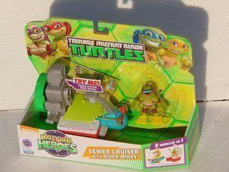 Teenage Mutant Ninja Turtles. Mini Heroes. Veicolo Base Con Personaggio - 3