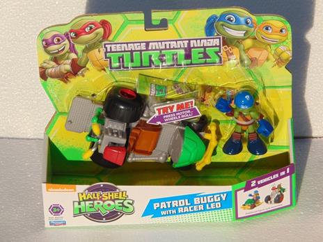Teenage Mutant Ninja Turtles. Mini Heroes. Veicolo Base Con Personaggio - 7