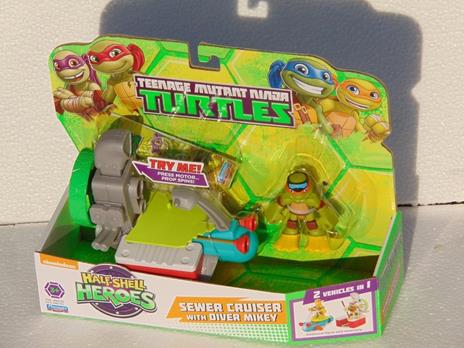 Teenage Mutant Ninja Turtles. Mini Heroes. Veicolo Base Con Personaggio - 8