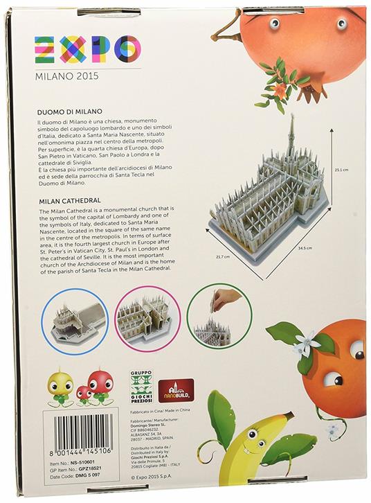 Puzzle 3D Expo 2015 Big Duomo/San Marco - 5