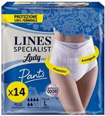 Lines Specialist Lady Pants Mutandina Plus Taglia L Offerta 2 confezioni da 14Pz (2x7)
