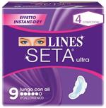 Lines Seta Ultra Lungo con Ali Assorbenti 4 Confezioni da 9 Pezzi