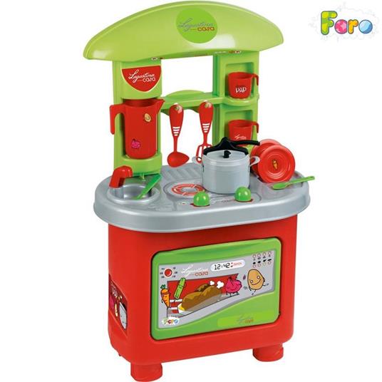 Cucina per Bambini Altezza 75 Cm con Accessori + Pentola a Pressione Lagostina - 2