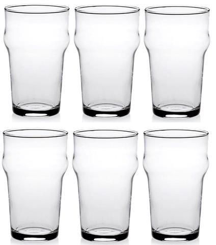 nonik, set 6 bicchiere birra cl 59 in vetro