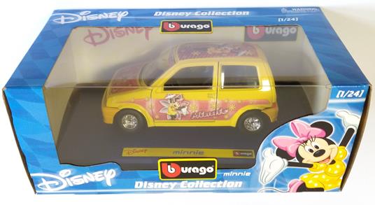 Bburago Disney 1/24 Fiat 500 Minnie Mouse Diecast Metal