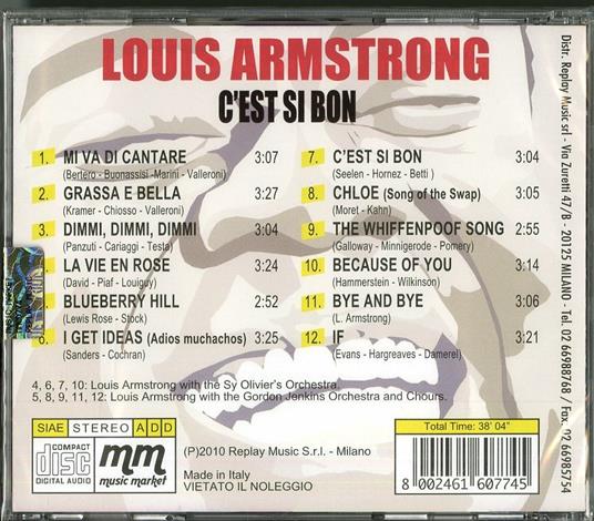 C'est si bon - CD Audio di Louis Armstrong - 2