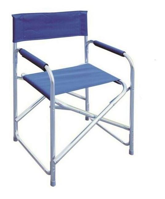 Sedia Regista Articolo Procida In Alluminio Blu e Corda Blue 