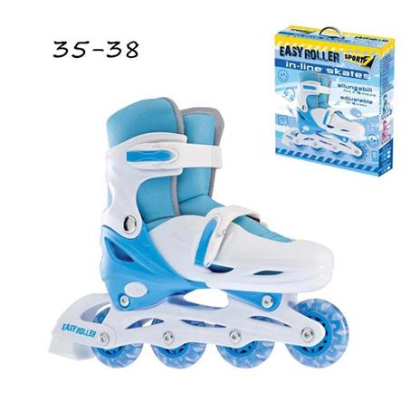 Pattini In Line Easy Roller 35 38 Regolabili Azzurro