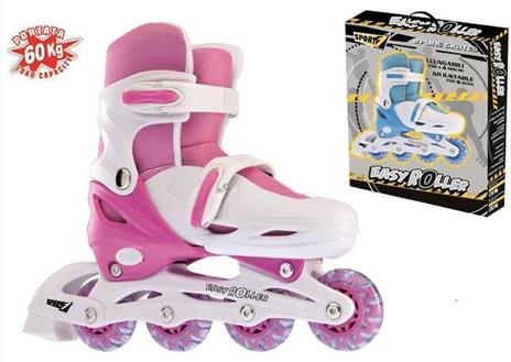 Pattini In Line Easy Roller 35 38 Regolabili Rosa - 2