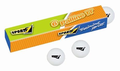 Sport1: Ping Pong Scatola 6 Palline Training Bianche 40 Mm - 5