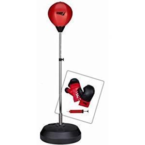 Punching Ball Pro Con Guantoni E Pompa. Altezza 120 145 Cm. - 2