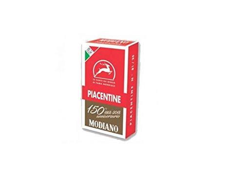 Carte da gioco Piacentine Modiano Anniversario 150, Rosso, 40 carte - 4